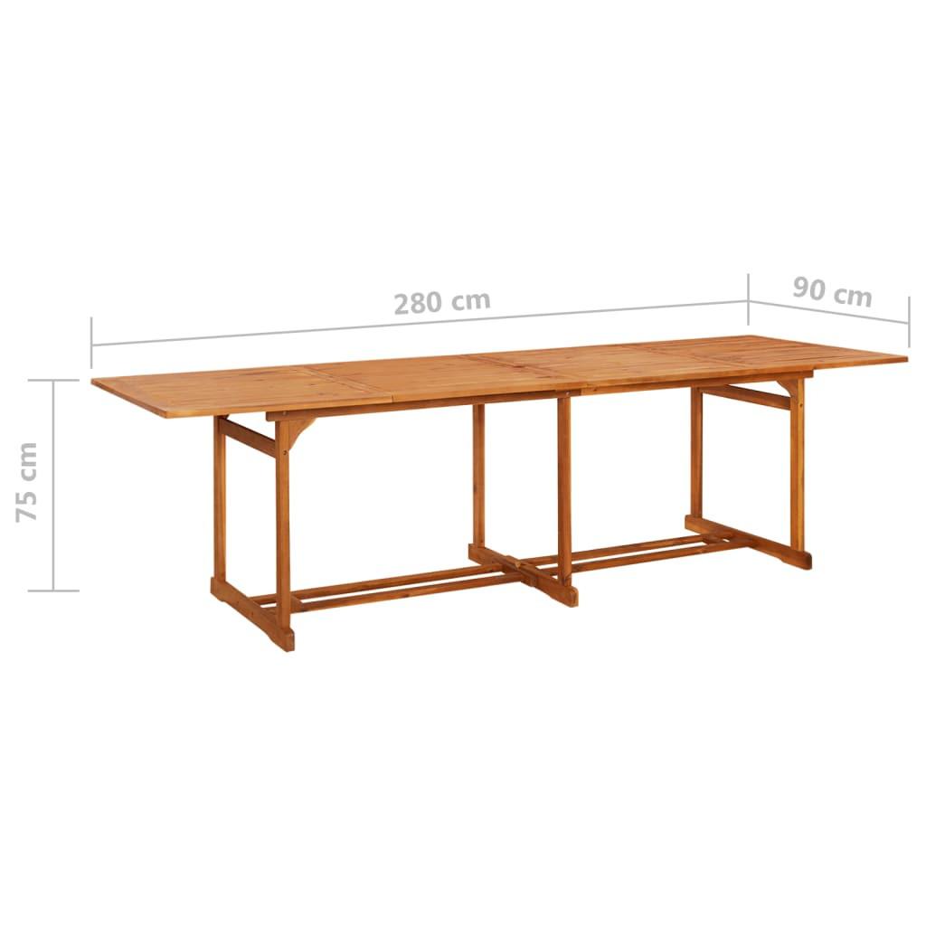 VidaXL Table à manger bois d'acacia  