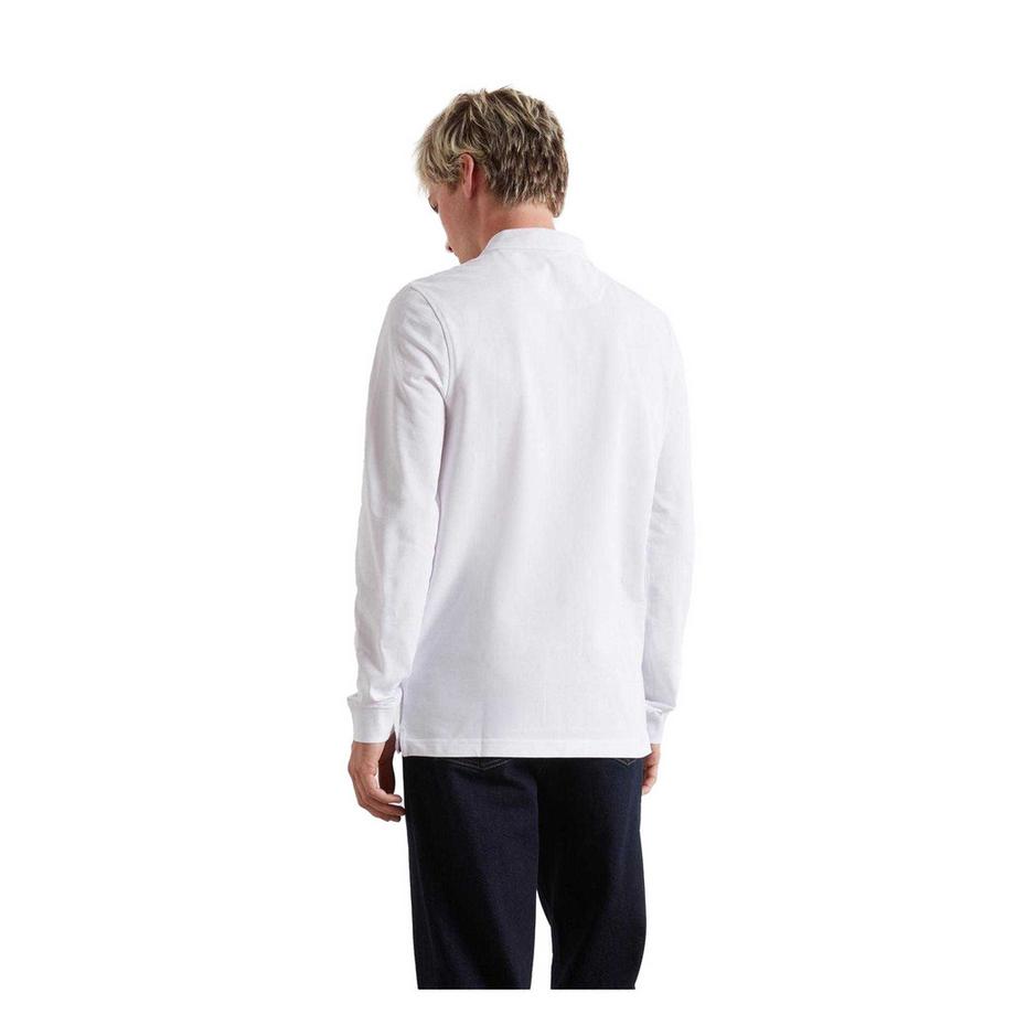 FARAH  Maglietta Polo Misto Cotone Manica Lunga 