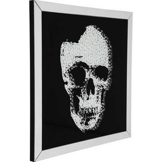 KARE Design Bild Frame Mirror Skull 100x100cm  