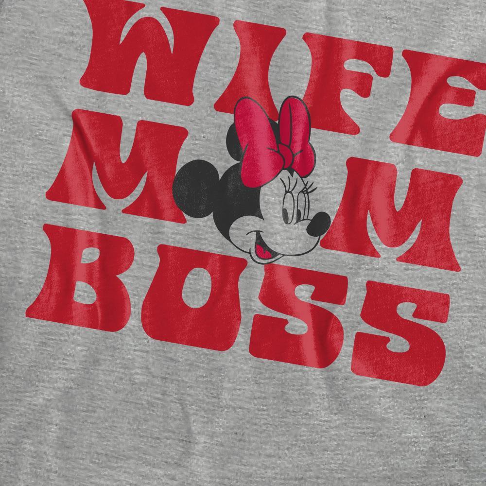 Minnie Mouse Wife Mom Boss T-Shirt  