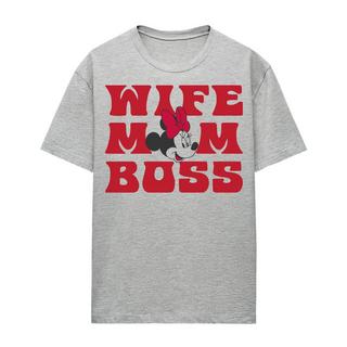 Minnie Mouse Wife Mom Boss T-Shirt  