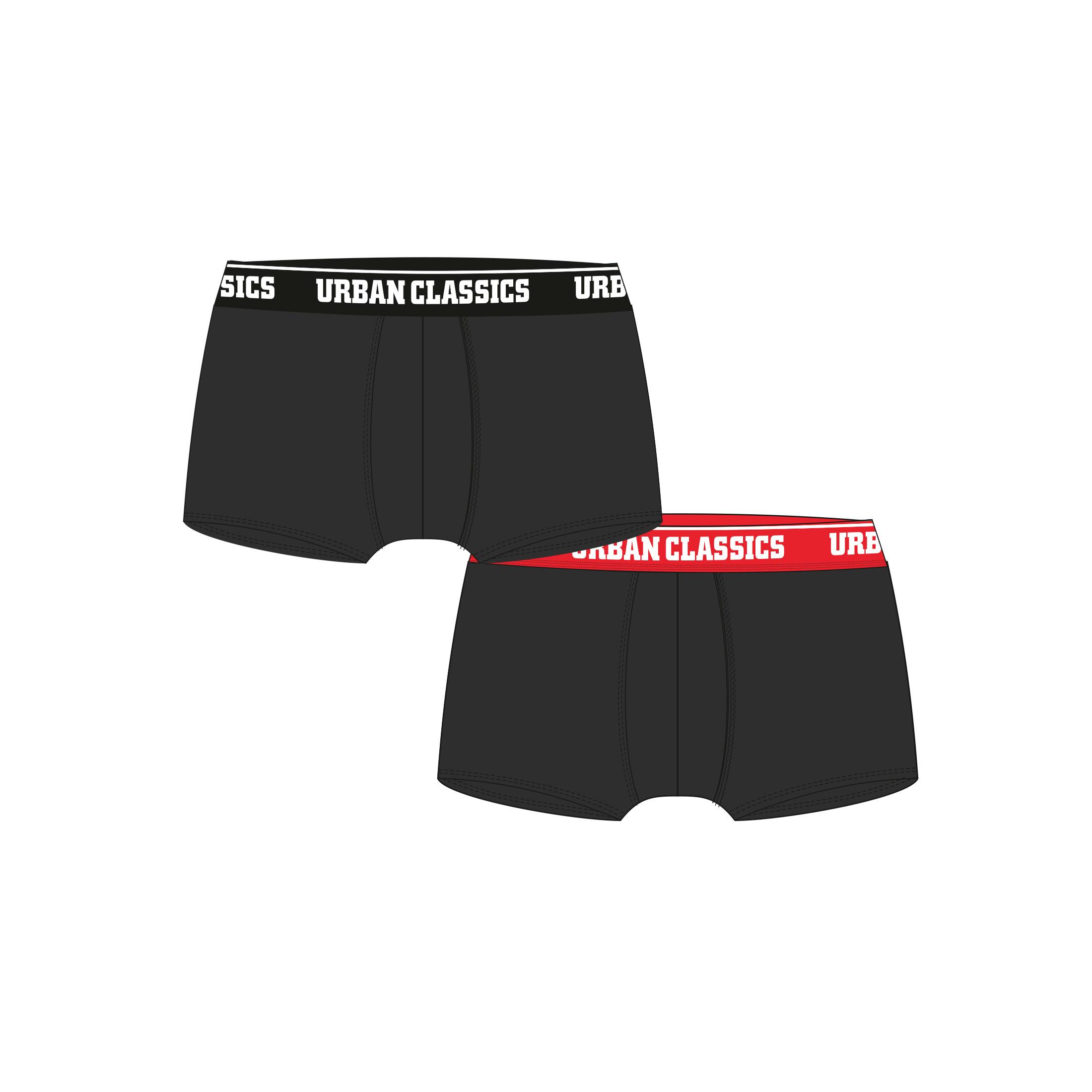 URBAN CLASSICS Boxershorts 2er Pack Übergrössen  
