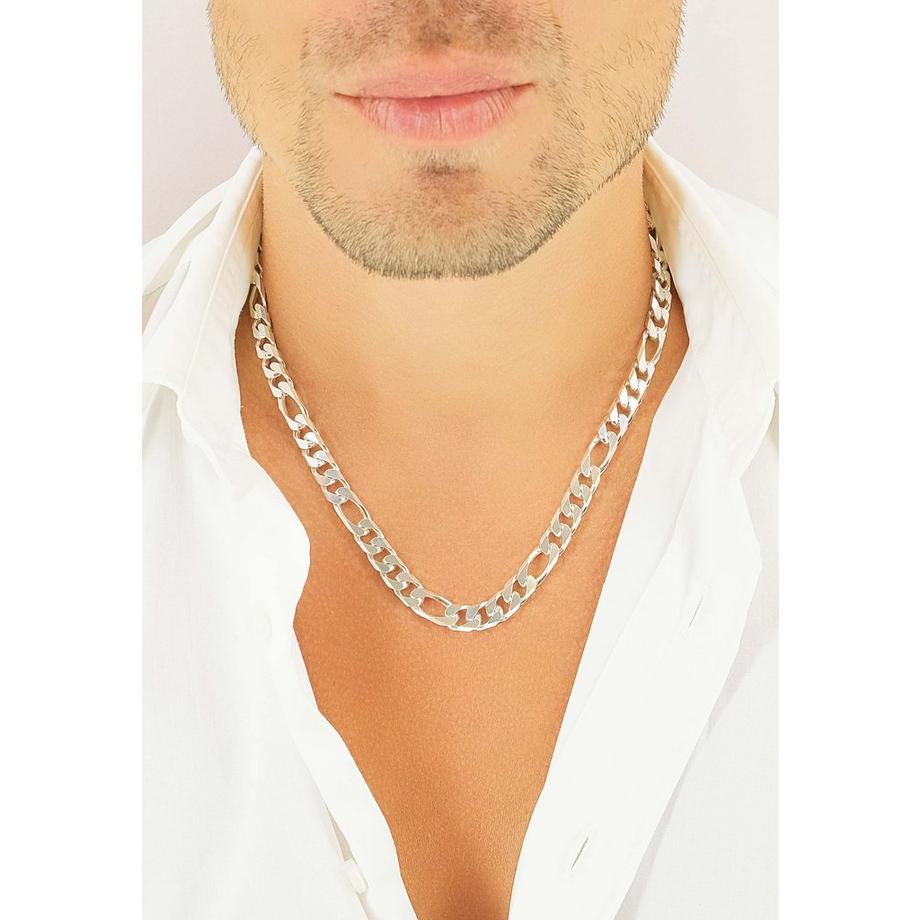 MUAU Schmuck  Collier Figaro Silber 925, 8.3mm, 50cm 