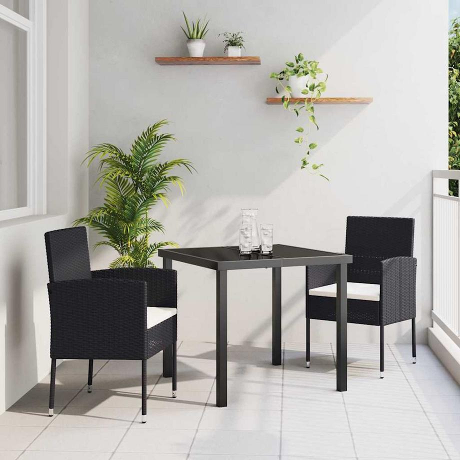 VidaXL Set da Pranzo per Giardino Polyrattan  