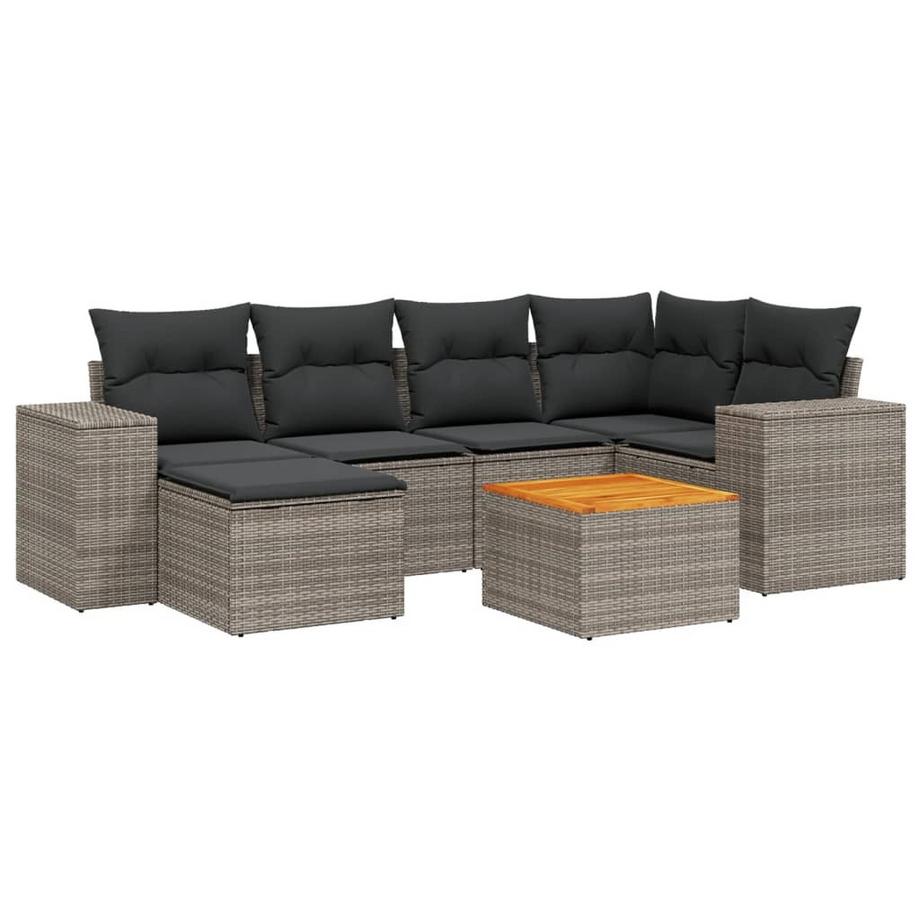 set divano da giardino Polirattan