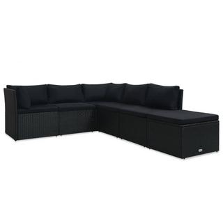 VidaXL set di divani Polirattan  