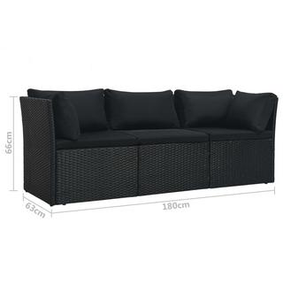 VidaXL Ensemble de sofa rotin synthétique  