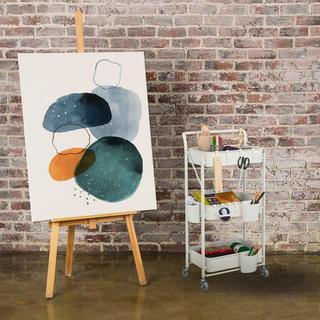 Northix Chariot pliable avec 3 étagères  