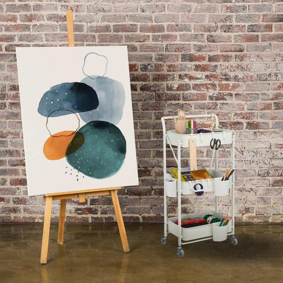 Northix Zusammenklappbarer Wagen mit 3 Ablagen  