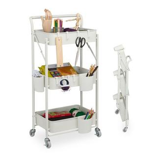 Northix Chariot pliable avec 3 étagères  