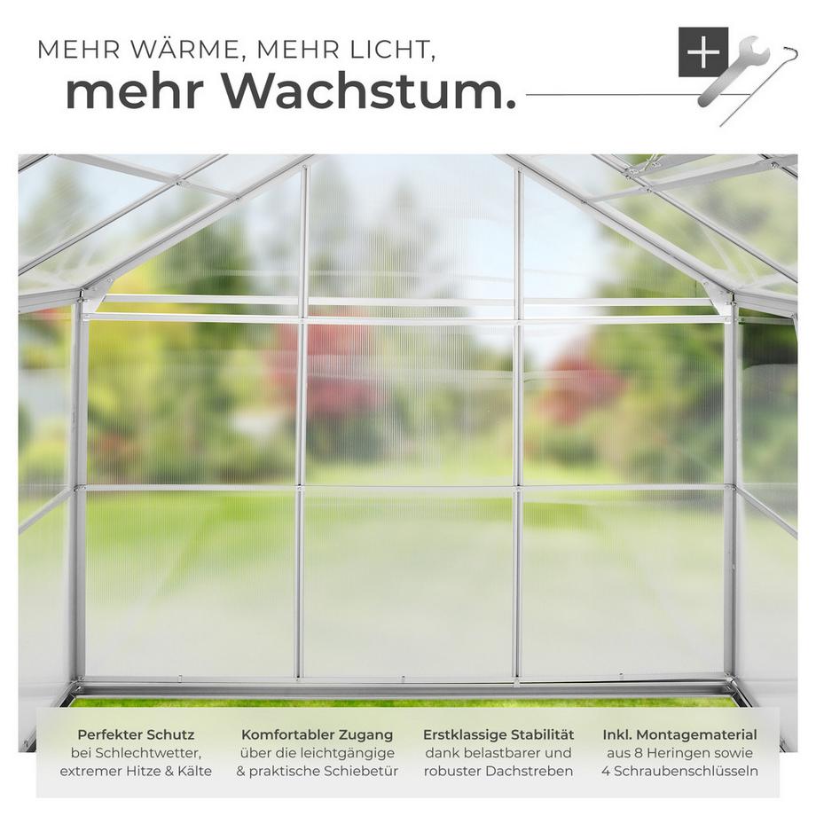 Tectake  Serra con fondamenta  5,85 m³ 