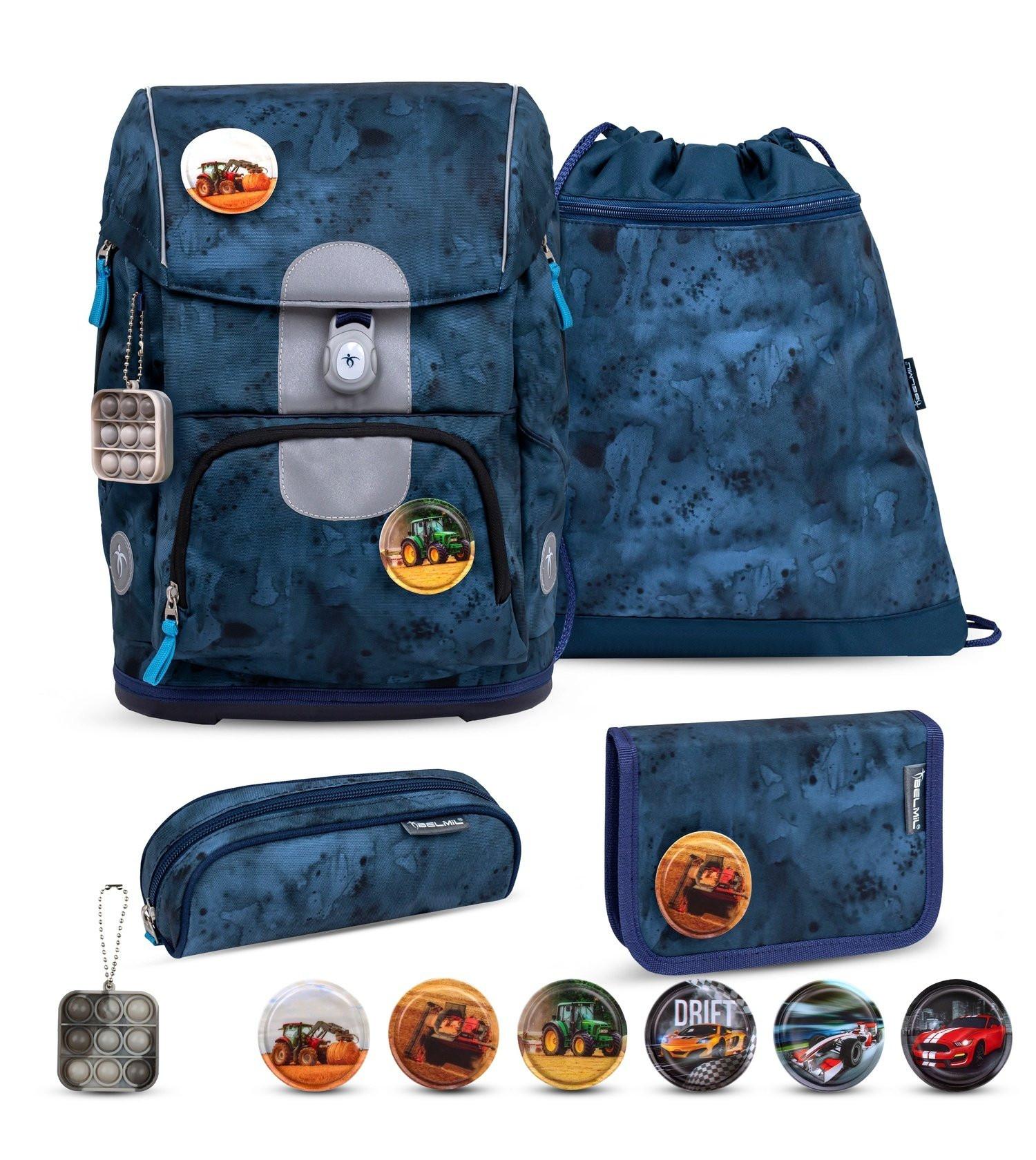 Belmil  MOTION Schulrucksack-Set Blue Splash 