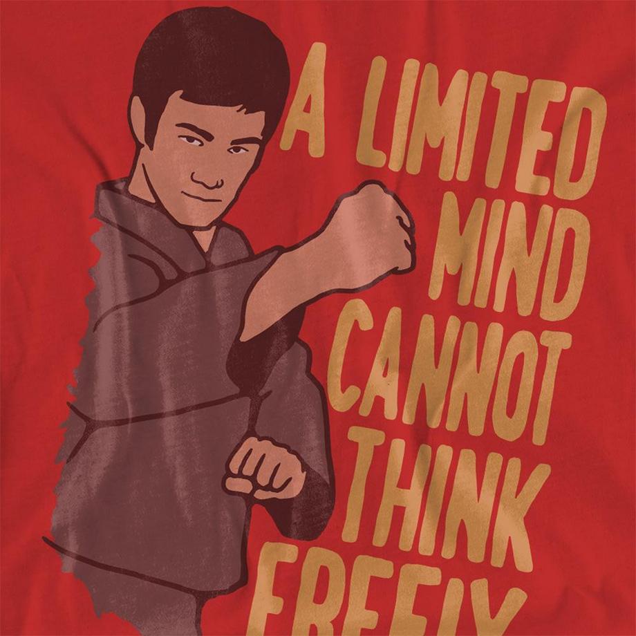 Bruce Lee  The Free Thinker Maglietta 