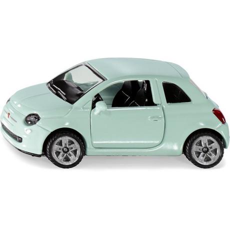 siku  1453, Fiat 500, Spielzeugauto für Kinder, Metall/Kunststoff, Mint, Bereifung aus Gummi 