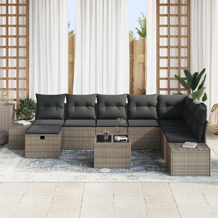 VidaXL Gartensofa-set poly-rattan  