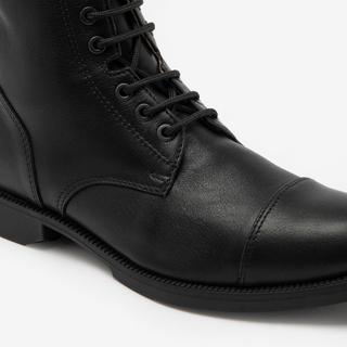 FOUGANZA  Stivaletti equitazione pelle lacci adulto 