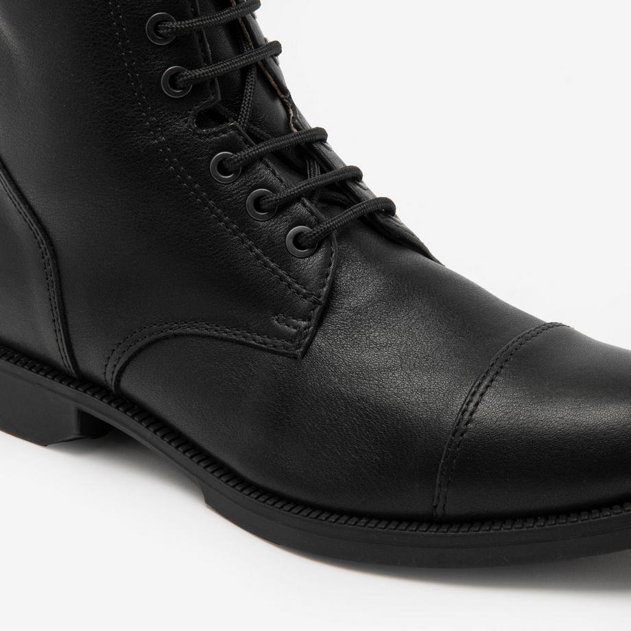 FOUGANZA  Jodhpur-Stiefel Leder Schnürung Erwachsene 