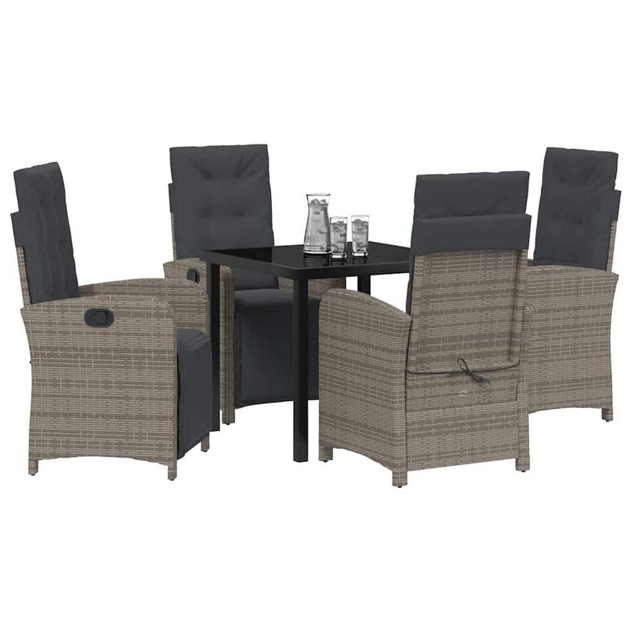 VidaXL Set da Pranzo per Giardino Polyrattan  