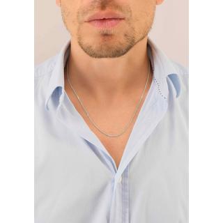 MUAU Schmuck  Collier Panzer Weissgold 375, 1.6mm, 40cm 