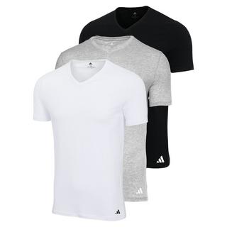 adidas Active Core Cotton 3er Pack Figurbetont V-Neck T-Shirt  