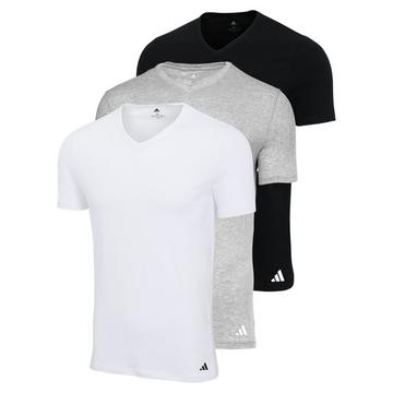T-Shirt  3er Pack Figurbetont-V-Neck Shirt, Active Core Cotton 3PK