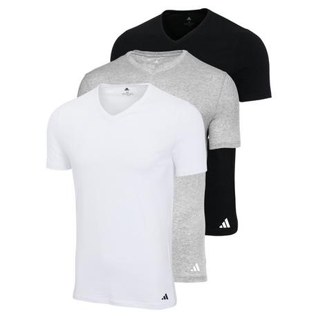 adidas Active Core Cotton 3er Pack Figurbetont V-Neck T-Shirt  