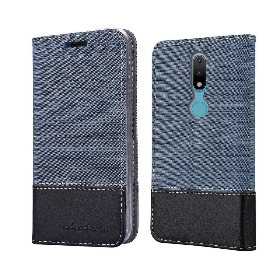Cadorabo  Housse compatible avec Nokia 2,4 - Coque de protection avec fermeture magnétique, fonction de support et compartiment pour carte 