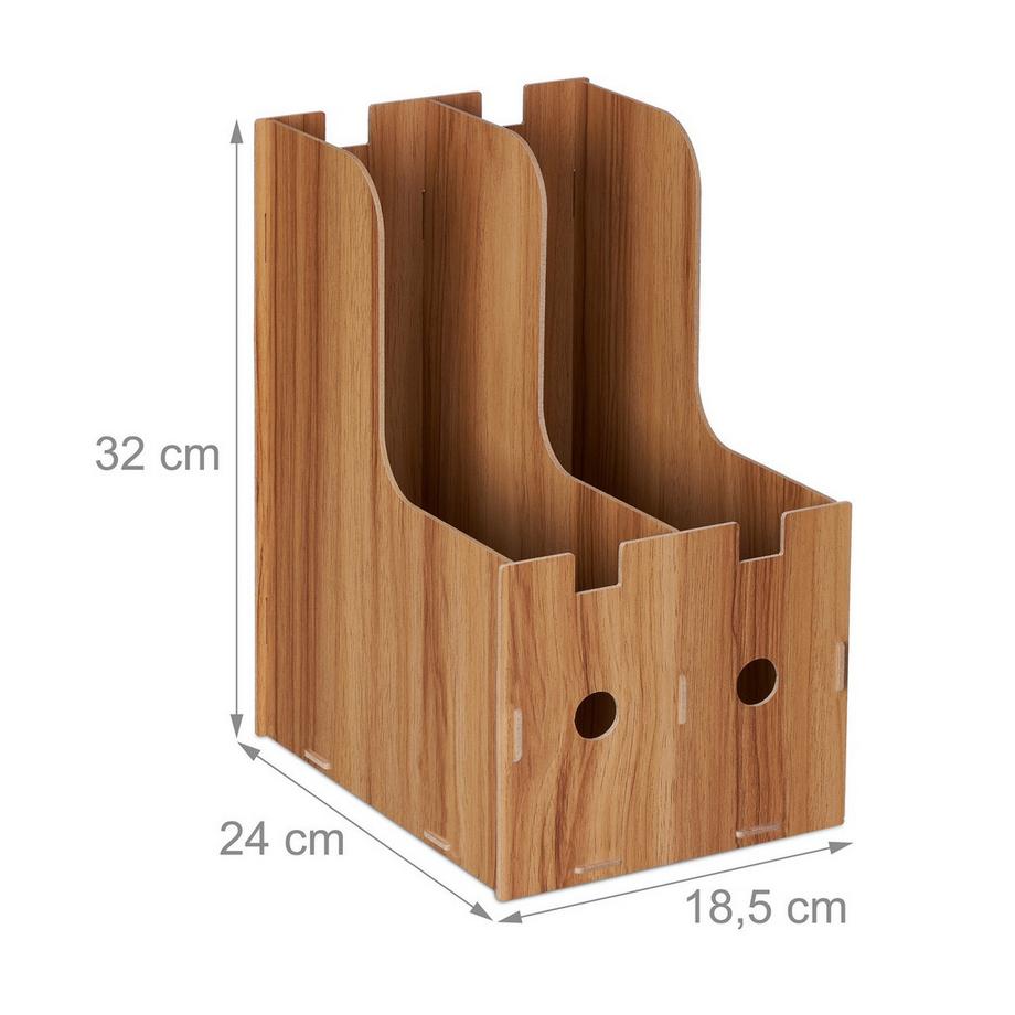 B2X Raccoglitore per riviste con 2 scomparti per DIN A4  