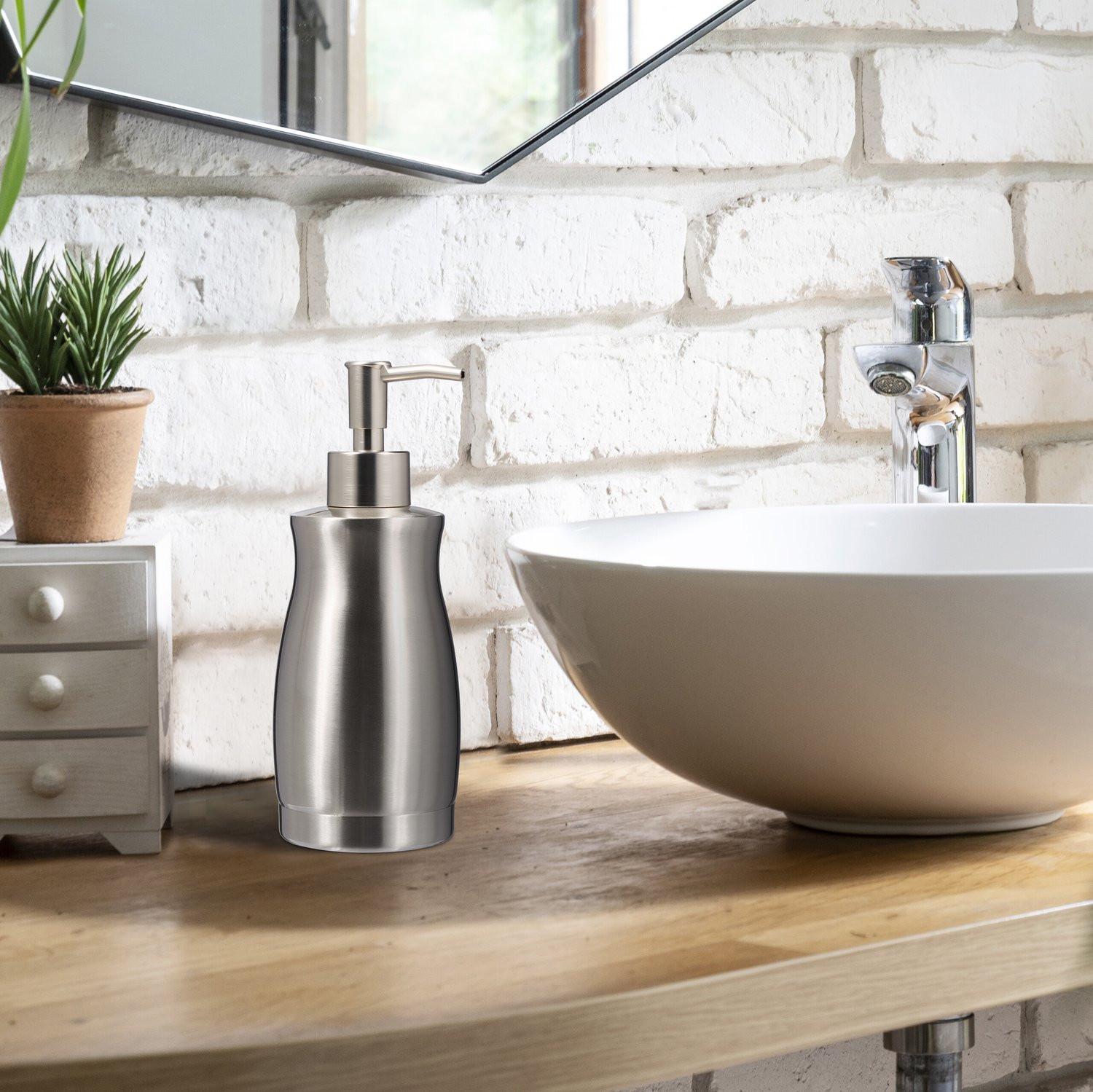 Northix Seifenpumpe aus Edelstahl 400 ml  