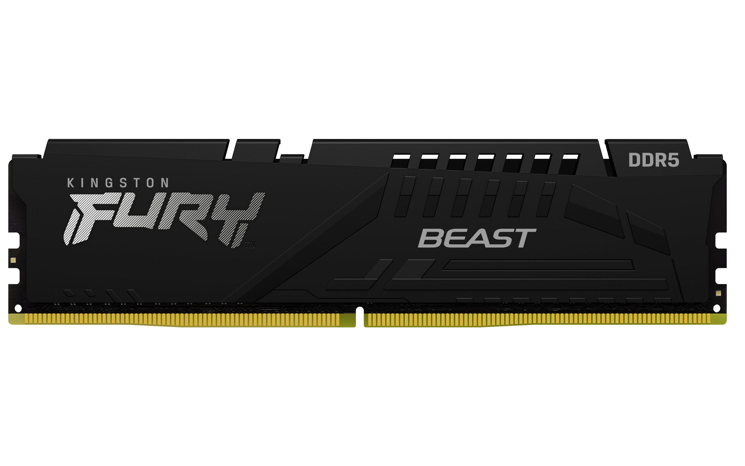 KINGSTON TECHNOLOGY  FURY Beast 64GB 5200MT/s DDR5 CL40 DIMM (2er-Kit) Black 