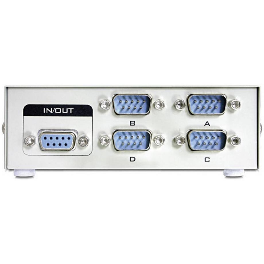 DeLock  4 Port Serieller Umschalter RS-232 manuell 
