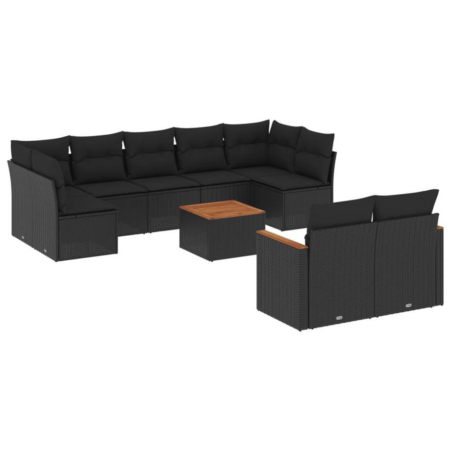 Ensemble de canapés de jardin rotin synthétique