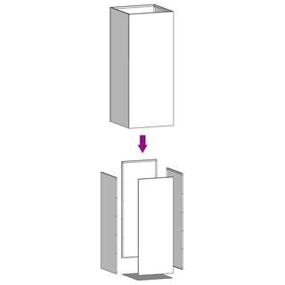 VidaXL Jardinière acier  