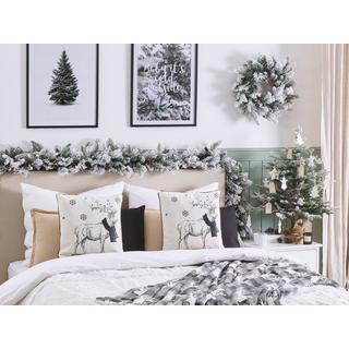 Beliani Dekokissen 2er Set aus Polyester Klassisch SVEN  