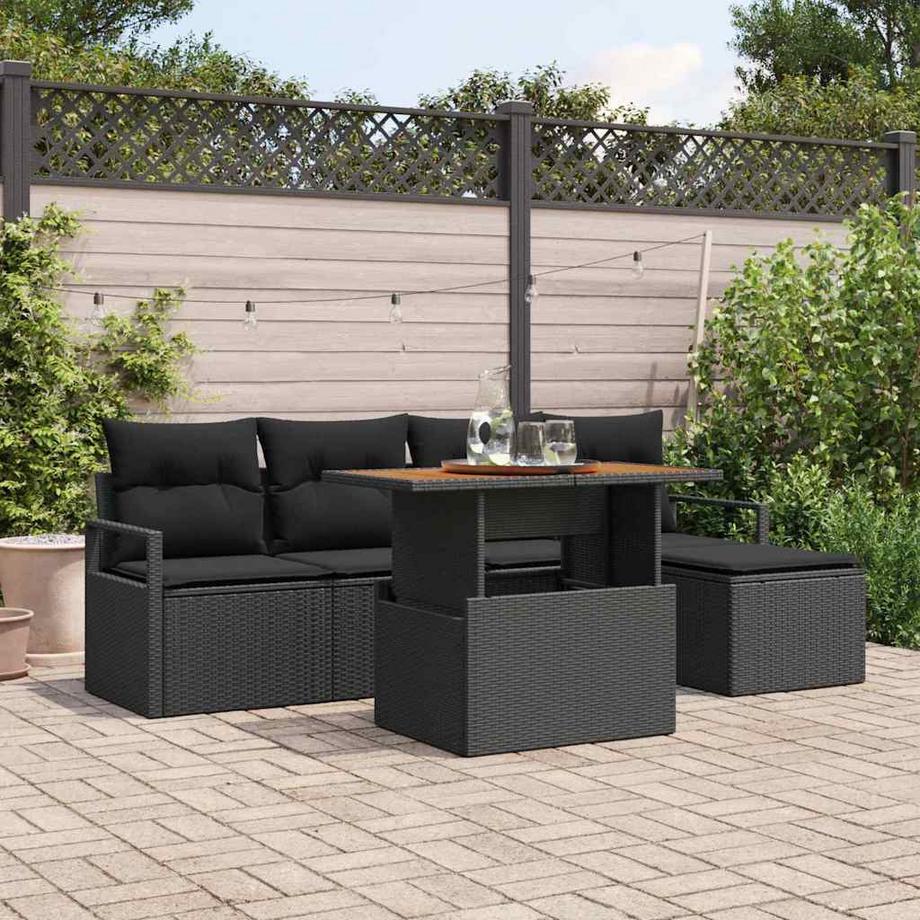 VidaXL Garten-sofa-set poly-rattan  