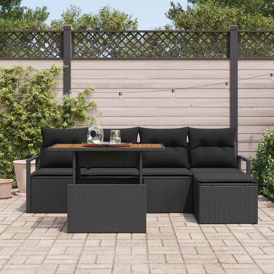 VidaXL Garten-sofa-set poly-rattan  
