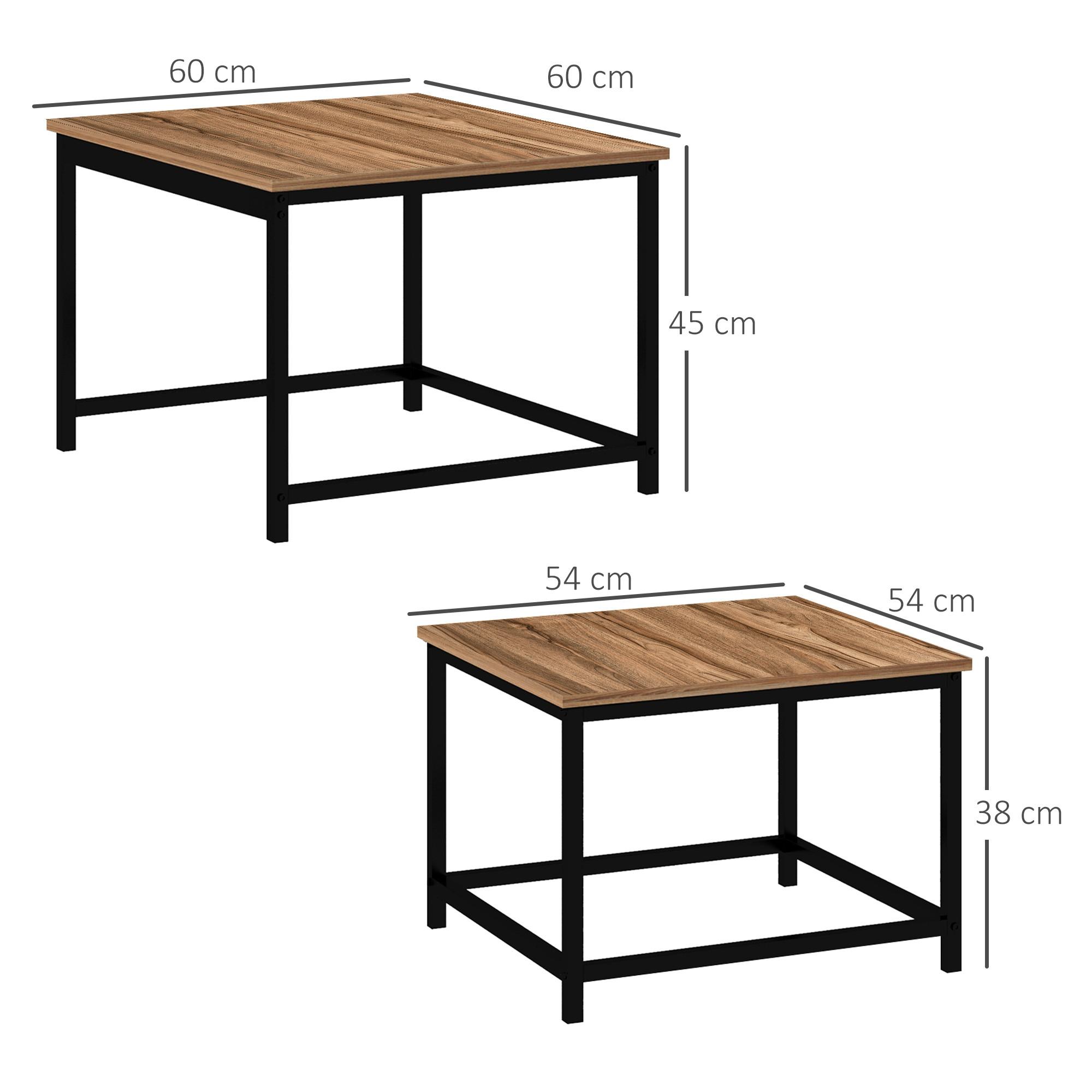 HOMCOM Ensemble de table basse  