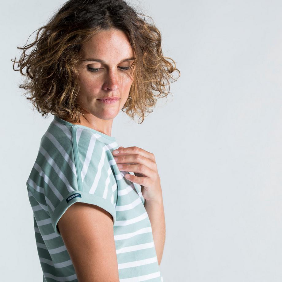 TRIBORD  T-shirt maniche corte donna vela stretch cotone 