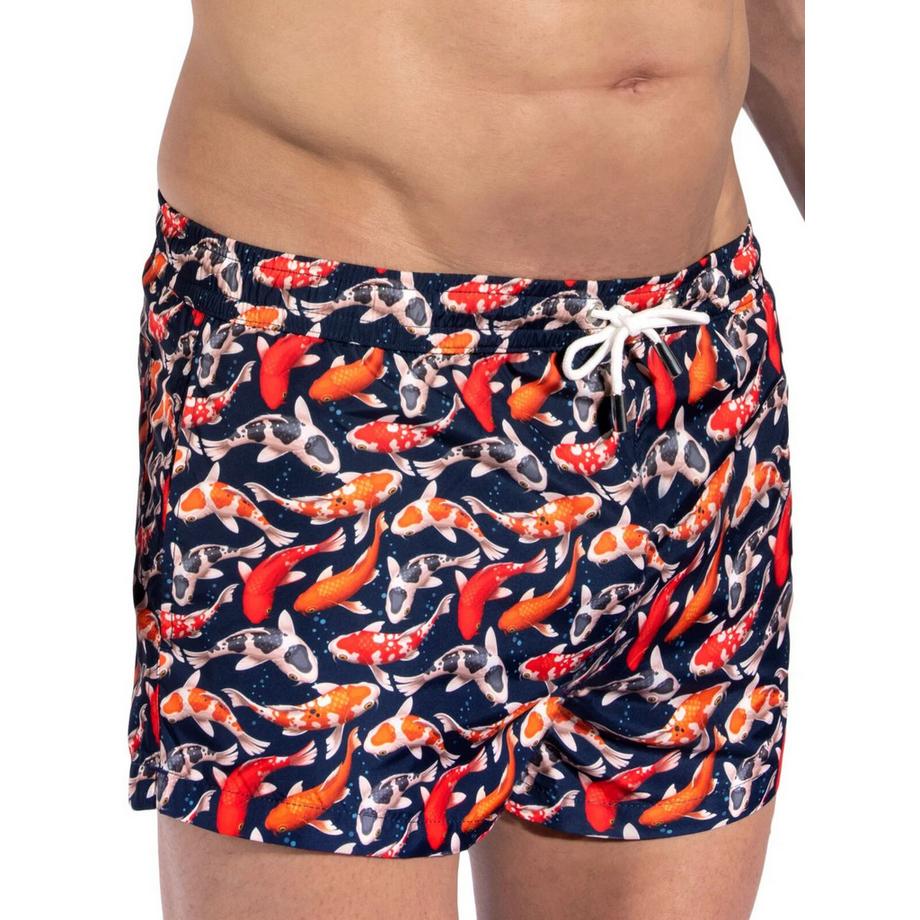 Olaf benz BLU2355 Short de bain à motif tropical  