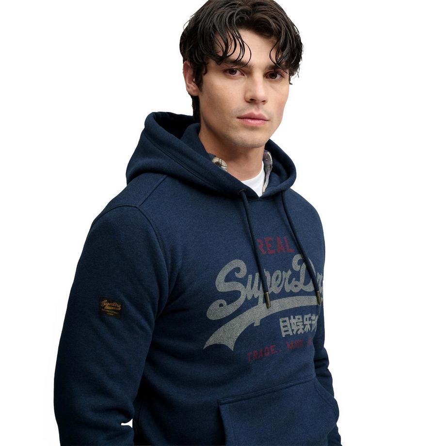 Superdry Felpa Uomini Confezione da 1 Vestibilità confortevole-VL Heritage Relaxed Hood  