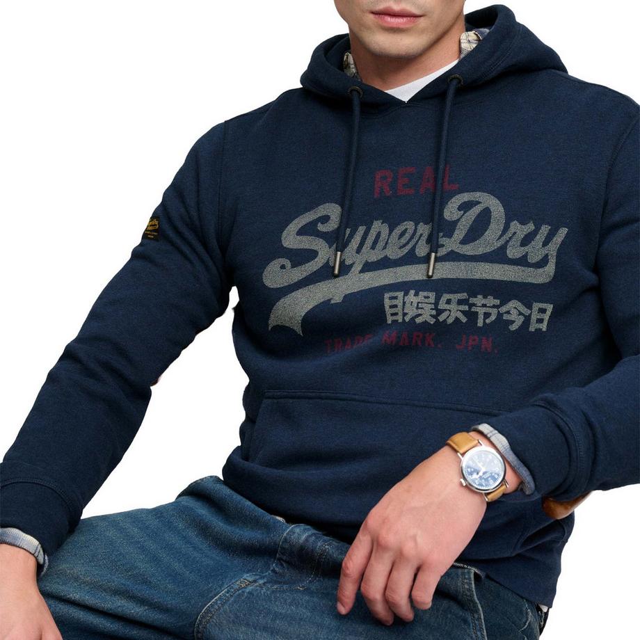 Superdry Felpa Uomini Confezione da 1 Vestibilità confortevole-VL Heritage Relaxed Hood  