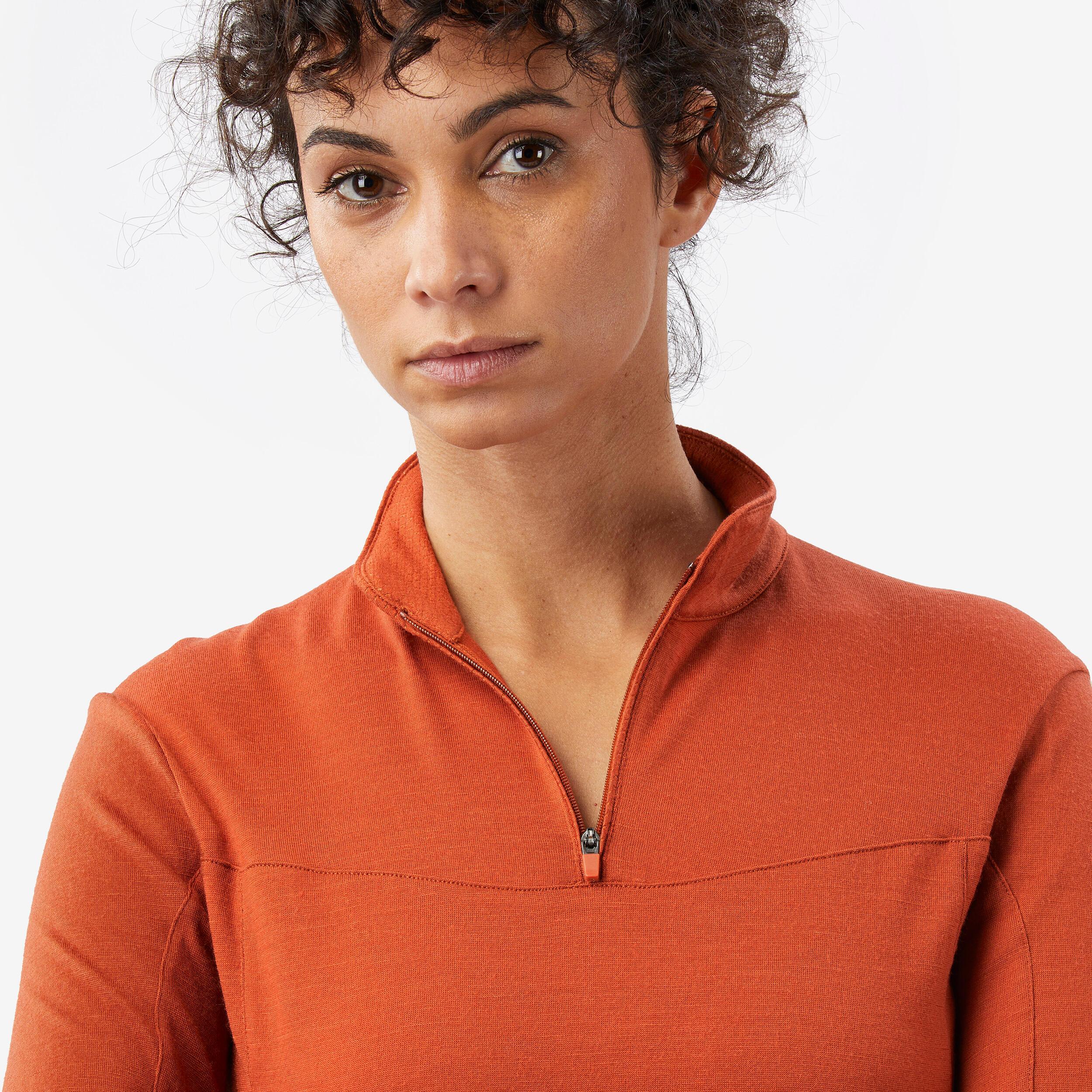 SIMOND  T-shirt mérinos femme manches longues zippé Merino Resist 