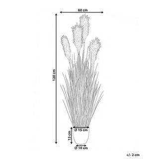 Beliani Plante artificielle en Matière synthétique PAMPAS GRASS  