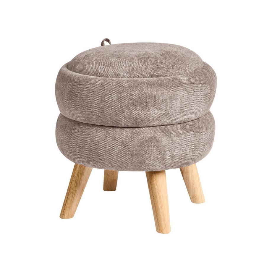 Pouf de rangement en Tissu chenille  HAWLEY