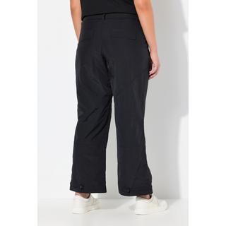 Ulla Popken Cargohose Weites Bein Ziernähte Elastiksaum  