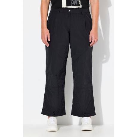 Ulla Popken Cargohose Weites Bein Ziernähte Elastiksaum  