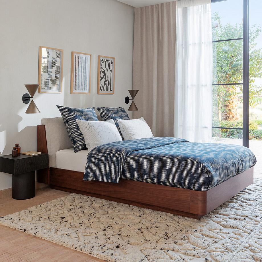 AM.PM Housse de couette en satin de coton lavé  