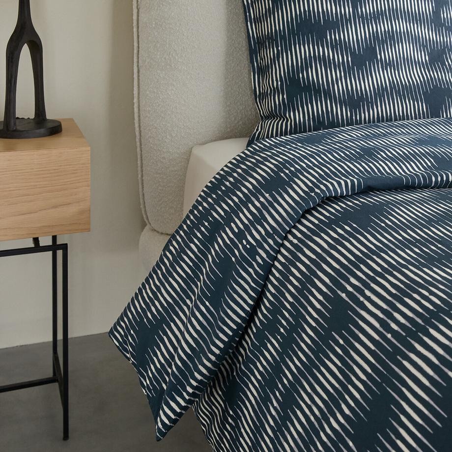 AM.PM Housse de couette en satin de coton lavé  