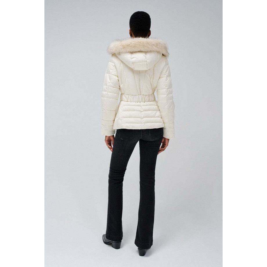 Salsa Short Puffer Coat With Fur Hood  