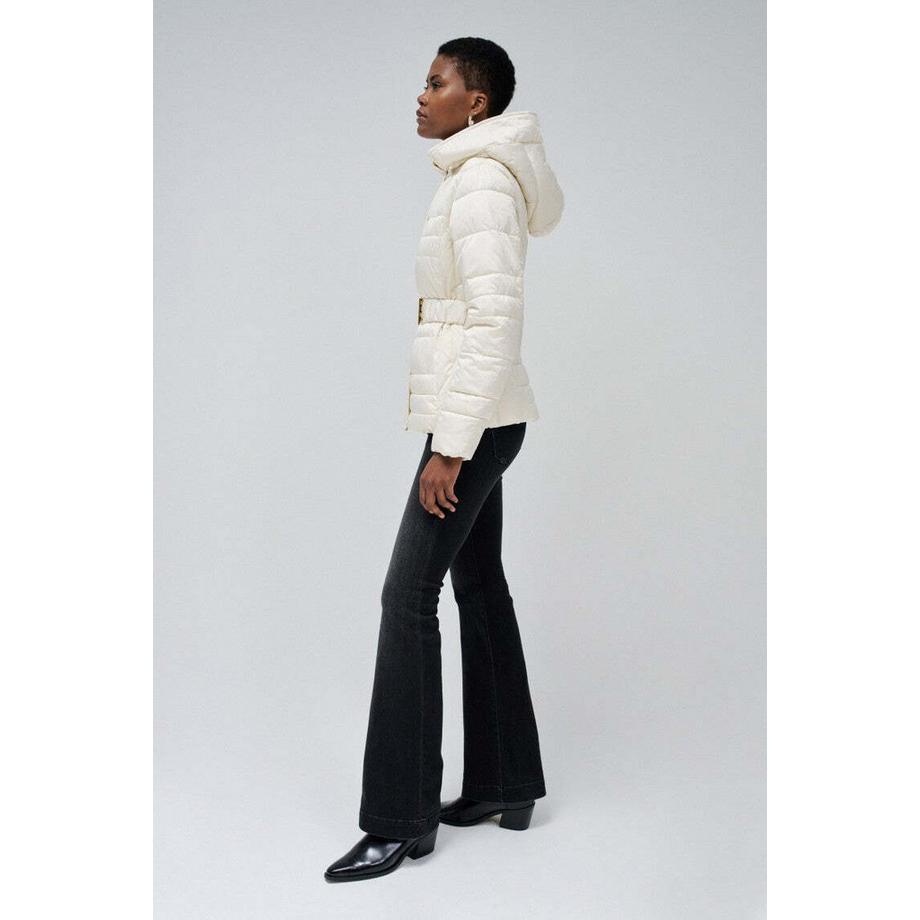 Salsa Short Puffer Coat With Fur Hood  